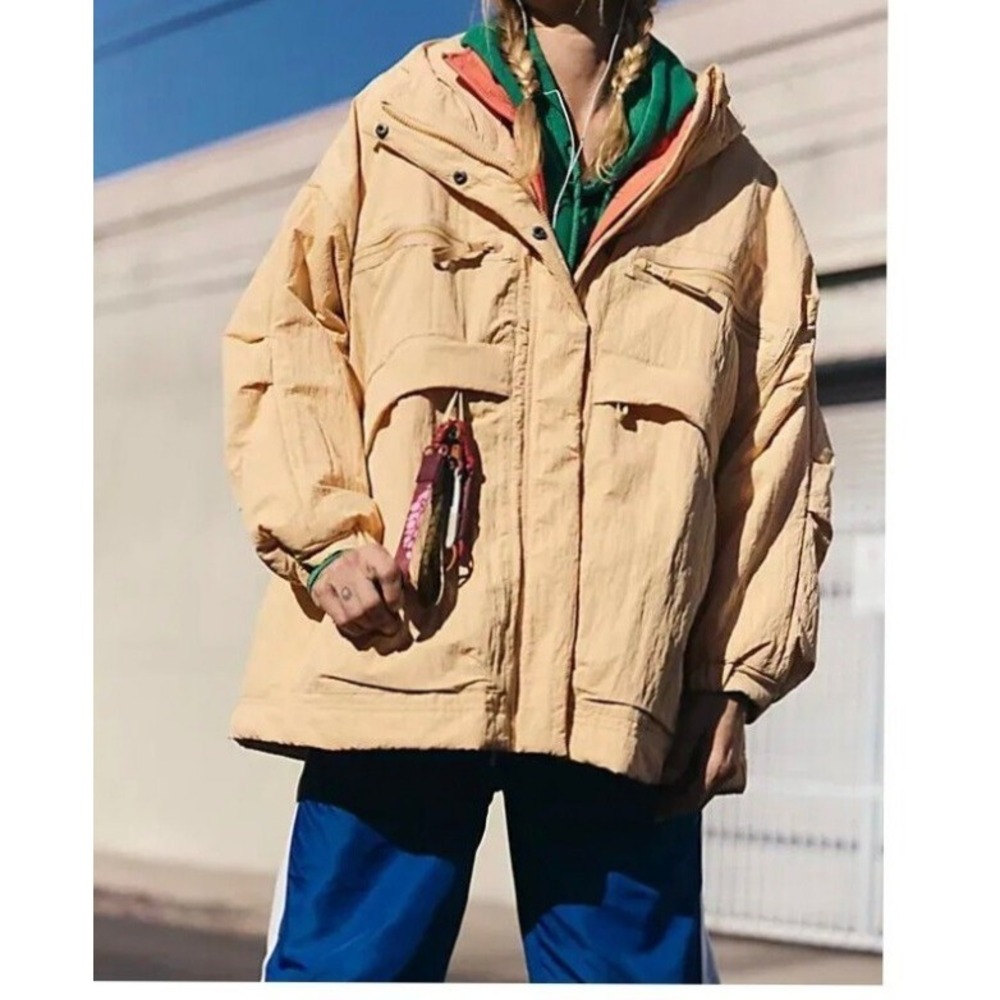 Free People Billie Boxy Lightweight Insulated Jacket Nectar Size M-L NWOT $248